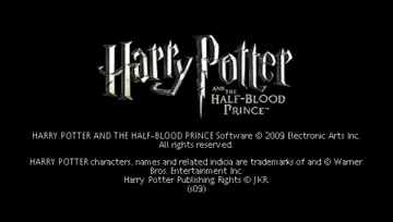 Harry Potter and the Half-Blood Prince (EU) screen shot title